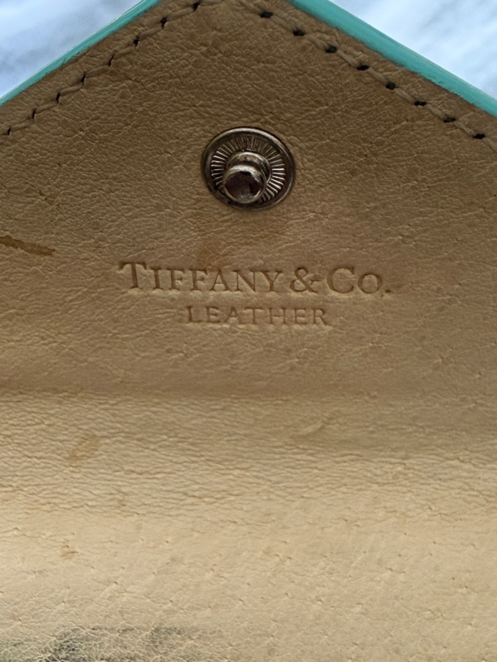 Tiffany & Co. Tiffany Blue Patent Leather Envelope Card Holder #84
